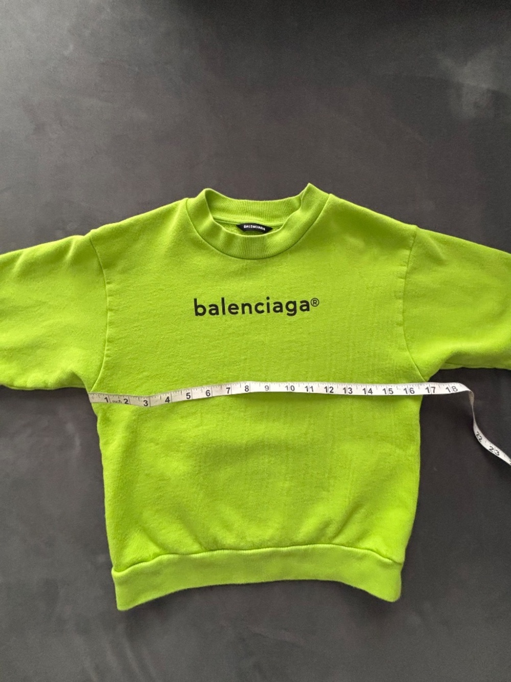 The Balenciaga Kids Logo Trademark Graphic Fleece Sweatshirt in size 8Y Unisex - Picture 8 of 15